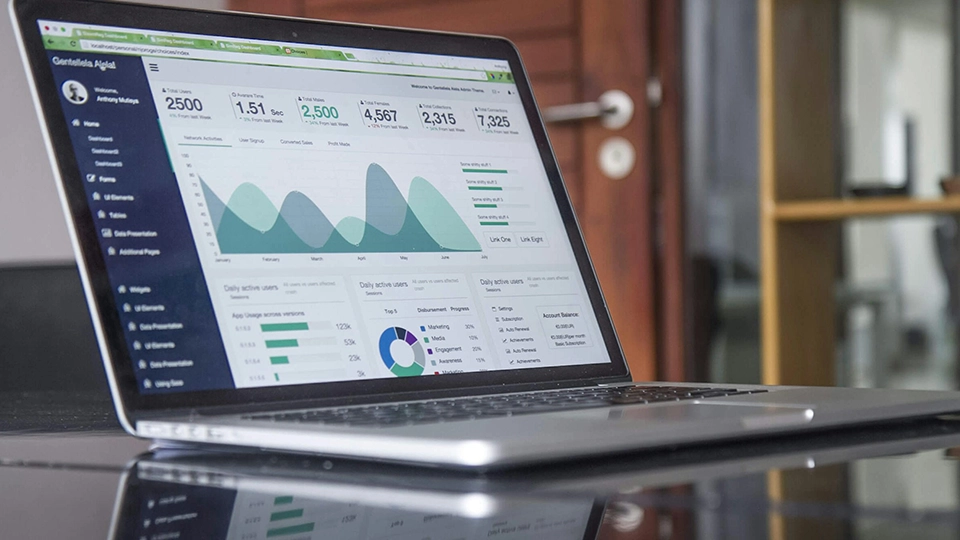 Financial estimation software on a computer