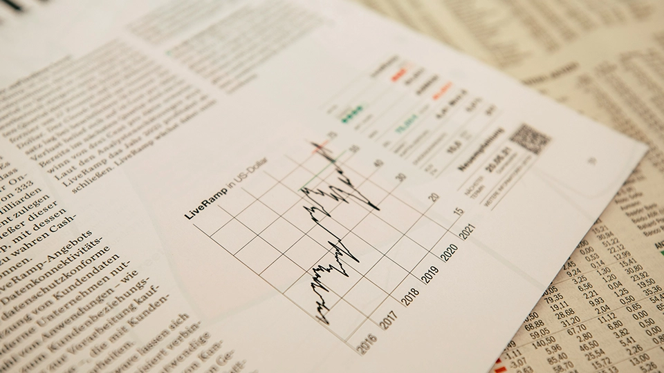 Financial documents and graphs